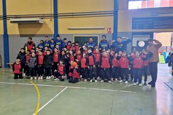 Visita escolar del Baloncesto Talavera